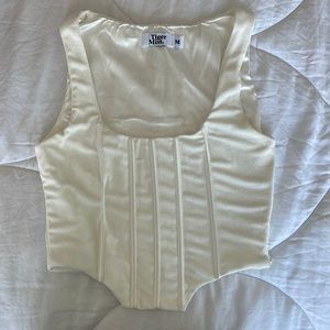 Tiger Mist Ciara Top in white